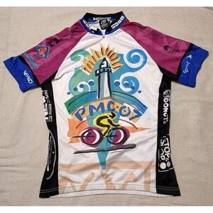 Verge Sport Pan Mass 2007 Short Sleeve Cycling Jersey Size Medium 3/4 Zip FF